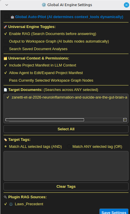 The filter context menu in papyrus